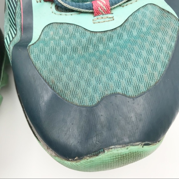 MERRELL Lace Up Teal Pink Hiking Shoes Sneakers Womens 8.5 - Picture 8 of 12